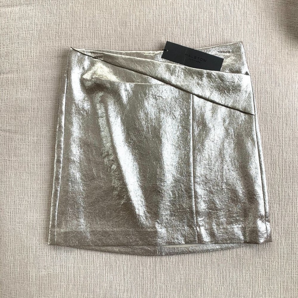 Halston Heritage Draped Mini Skirt - Picture 3 of 5